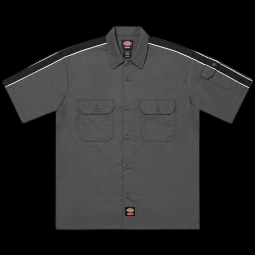 Supreme x Dickies Stripe Short-Sleeve Work Shirt 'Charcoal'