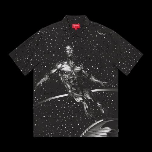 Supreme Silver Surfer Short-Sleeve Shirt 'Black'