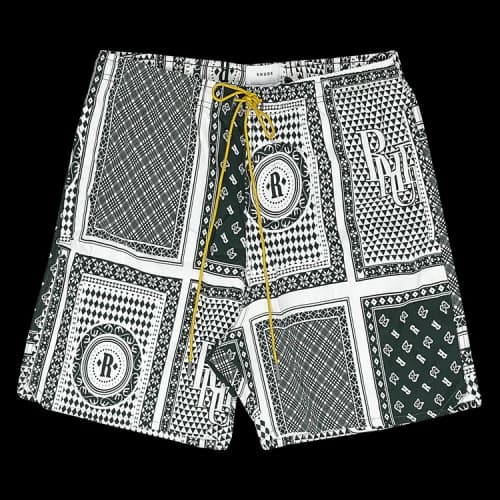Rhude Bandana Swim Trunks 'Green'