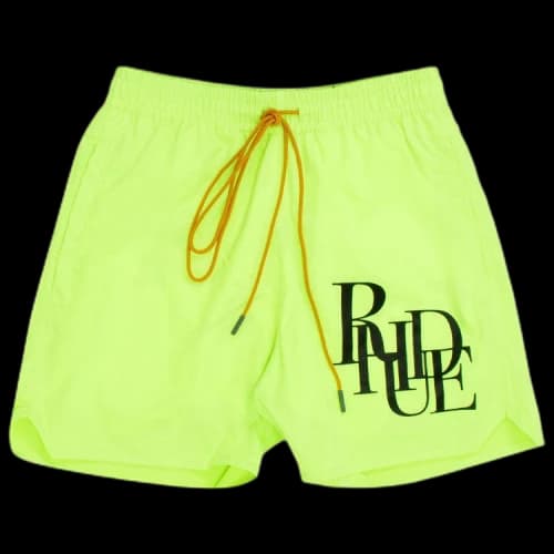 Rhude Logo Swim Trunks 'Yellow'