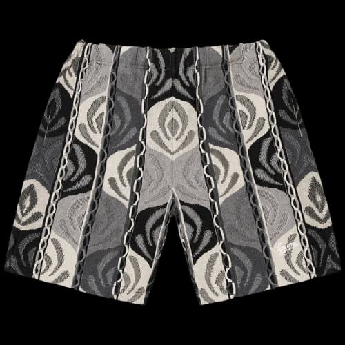 Supreme Abstract Textured Knit Short 'Black'