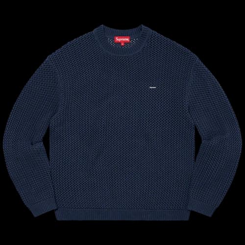 Supreme Open Knit Smallbox Sweater 'Navy'