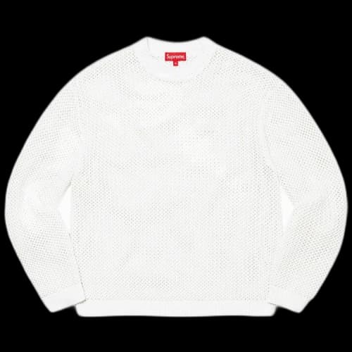 Supreme Open Knit Smallbox Sweater 'White'