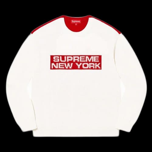 Supreme 2-Tone Sweater 'White'