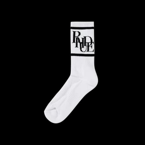 Rhude Scramble Logo Sock 'White/Black'