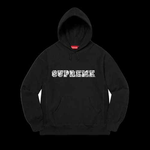 Supreme Lace Hooded Sweatshirt 'Black'
