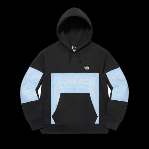 Supreme x The North Face Bandana Hooded Sweatshirt 'Black'