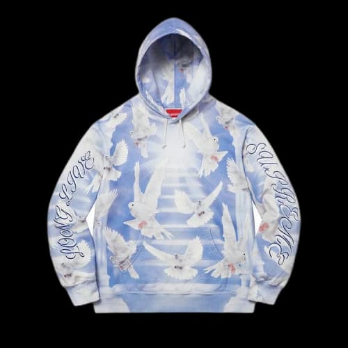 Supreme Doves Hooded Sweatshirt 'Blue'