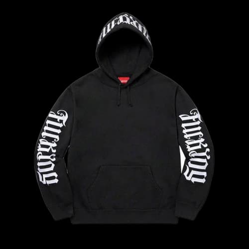 Supreme Ambigram Hooded Sweatshirt 'Black'