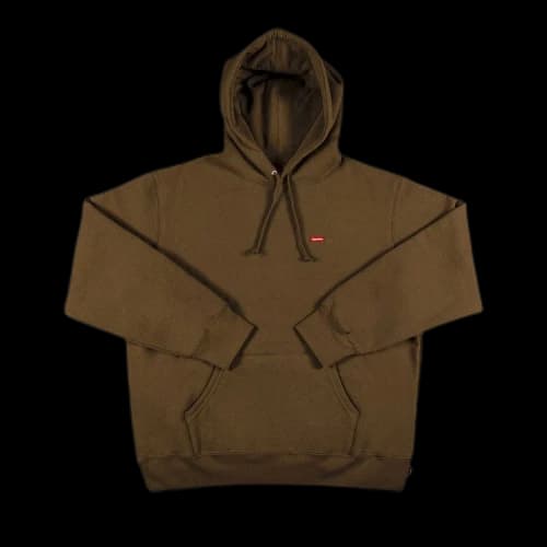 Supreme Small Box Hooded Sweatshirt 'Olive Brown'