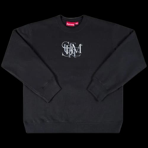 Supreme Overlap Crewneck 'Black'