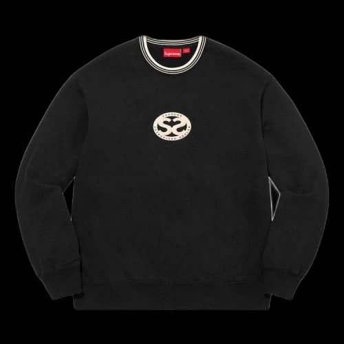 Supreme Double S Crewneck 'Black'