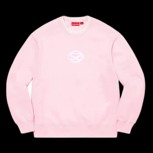 Supreme Double S Crewneck 'Light Pink'