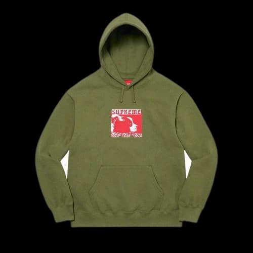 Supreme Dog Eat Dog Hooded Sweatshirt 'Olive'
