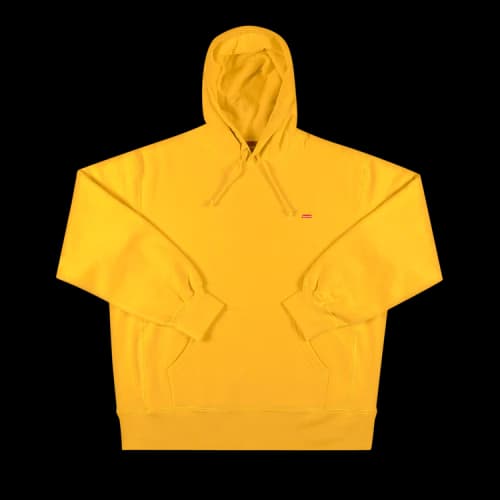 Supreme Enamel Small Box Hooded Sweatshirt 'Bright Gold'
