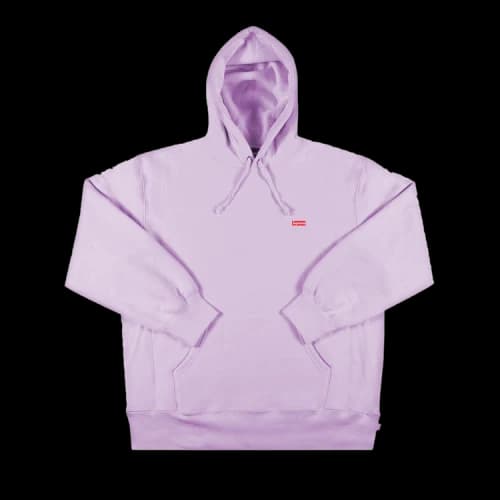 Supreme Enamel Small Box Hooded Sweatshirt 'Lavender'