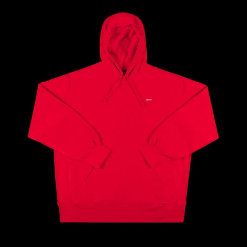 Supreme Enamel Small Box Hooded Sweatshirt 'Red'