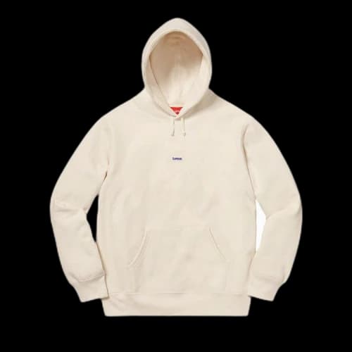 Supreme Micro Logo Hooded Sweatshirt 'Natural'