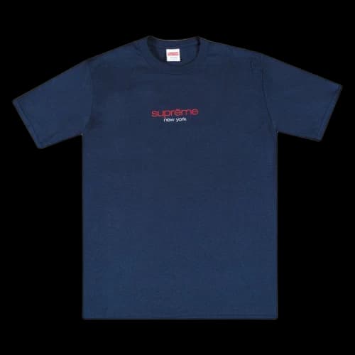 Supreme Classic Logo Tee 'Navy'