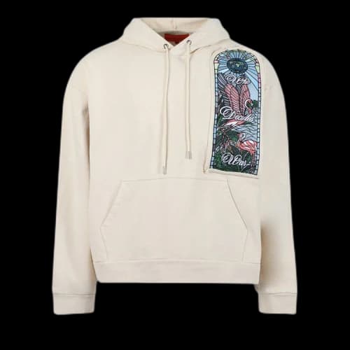 Who Decides War Flamingo Staff Hooded Sweatshirt 'Cream'