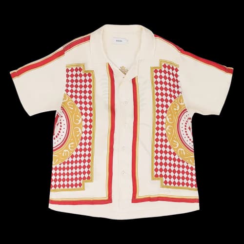 Rhude Casino Button Down Shirt 'Cream'