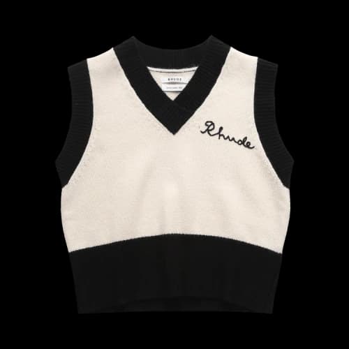 Rhude Script Logo Vest 'Cream'