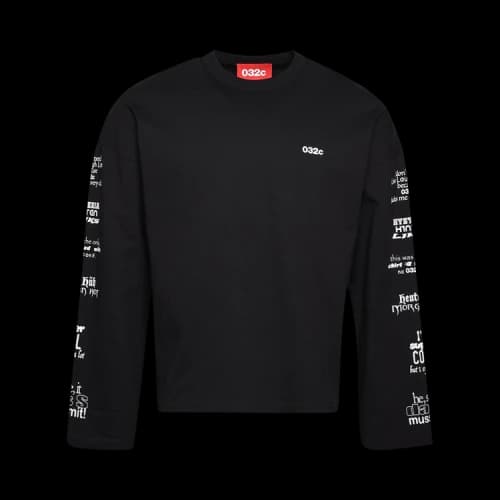 032C Content Supersize Long-Sleeve 'Black'