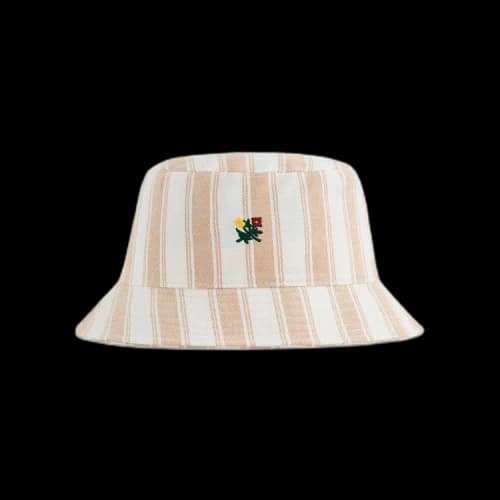 Aimé Leon Dore Striped Crest Bucket Hat 'Khaki'