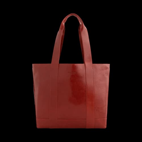 Aimé Leon Dore Debossed Logo Leather Tote Bag 'Arancio'