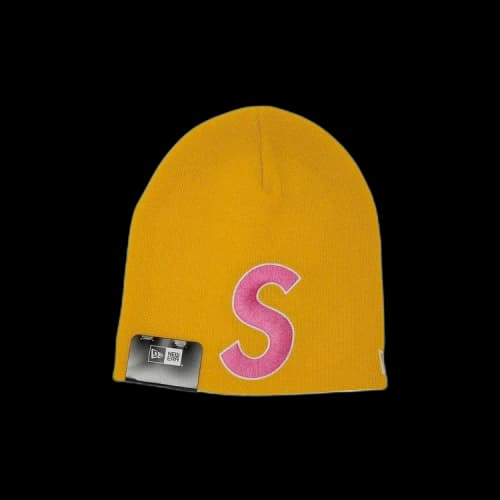 Supreme x New Era S Logo Beanie 'Gold'