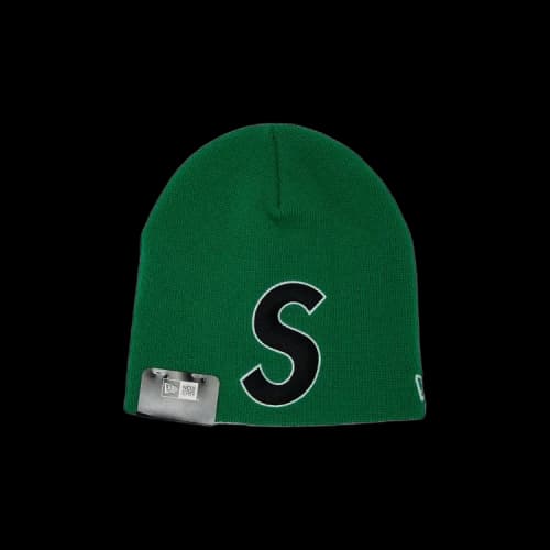 Supreme x New Era S Logo Beanie 'Green'