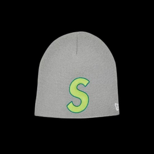 Supreme x New Era S Logo Beanie 'Grey'