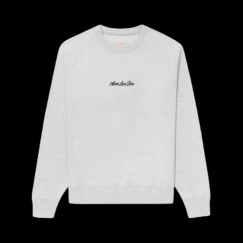 Aimé Leon Dore Embroidered Logo Crewneck Sweatshirt 'Silver Mix'