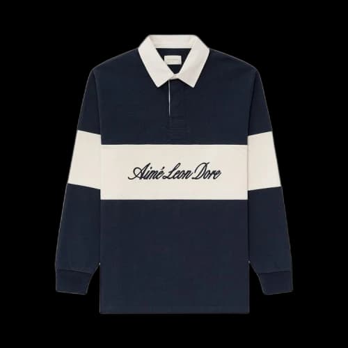 Aimé Leon Dore Script Paneled Rugby 'Navy'