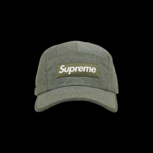 Supreme Glitter Cordura Camp Cap 'Olive'