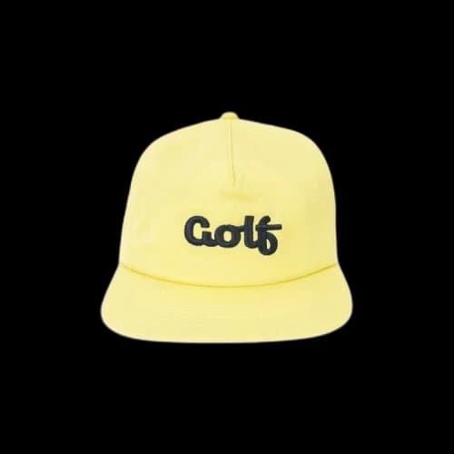 GOLF WANG Script 5 Panel Snapback 'Elfin Yellow'