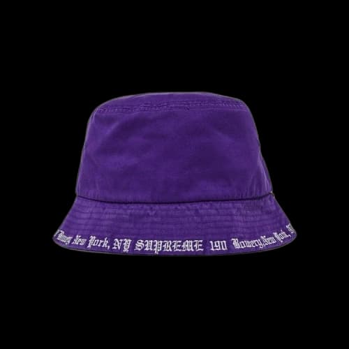 Supreme Embroidered Brim Crusher 'Purple'