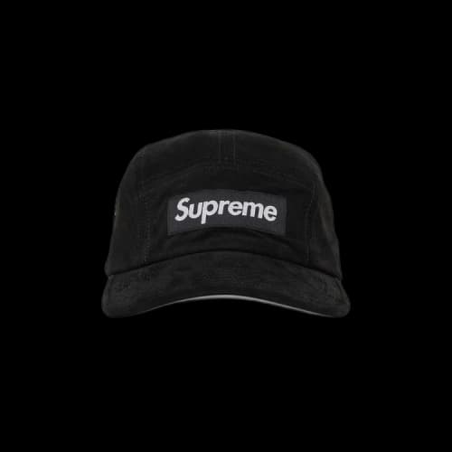 Supreme Suede Camp Cap 'Black'