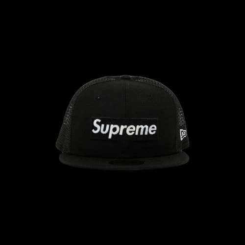Supreme x New Era Box Logo Mesh Back 'Black'