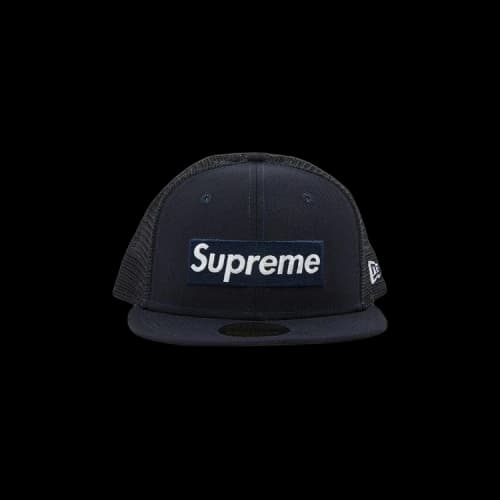 Supreme x New Era Box Logo Mesh Back 'Navy'