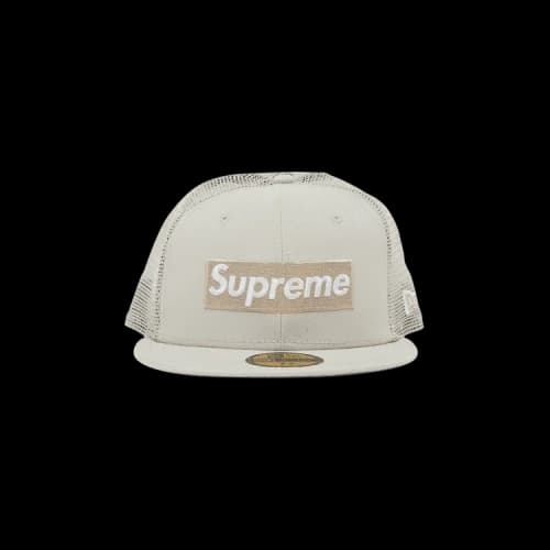 Supreme x New Era Box Logo Mesh Back 'Stone'