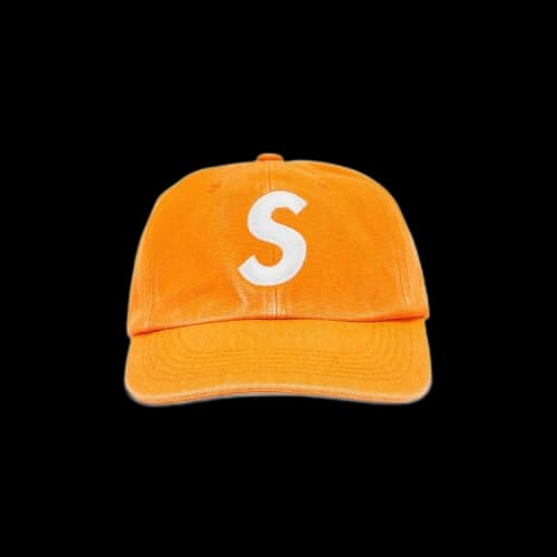 Supreme Pigment Canvas S Logo 6-Panel 'Orange'