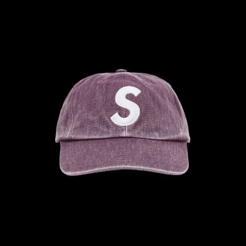 Supreme Pigment Canvas S Logo 6-Panel 'Plum'