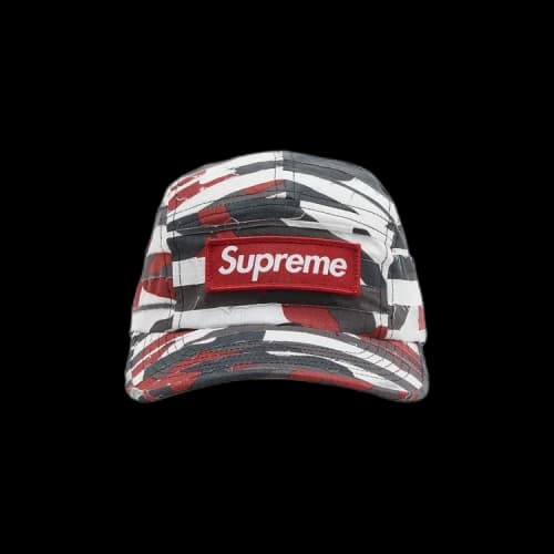 Supreme Layered Camo Camp Cap 'Red'