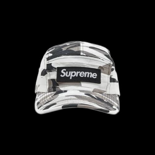 Supreme Layered Camo Camp Cap 'White'