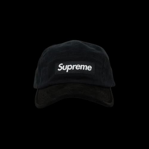 Supreme Suede Visor Camp Cap 'Black'