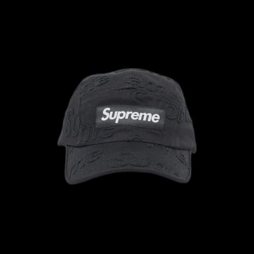 Supreme Lasered Twill Camp Cap 'Black'