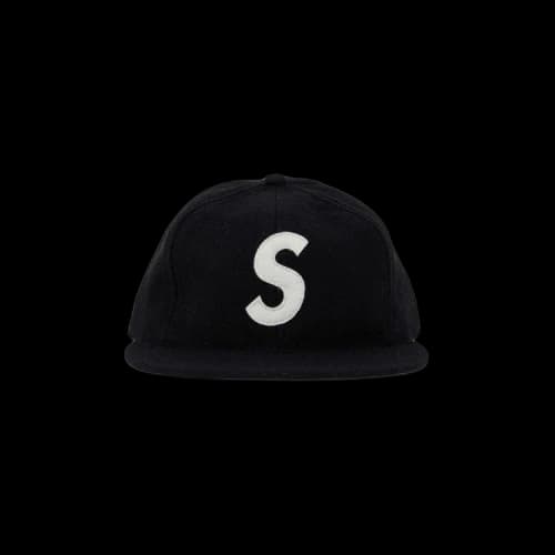 Supreme x Ebbets S Logo Fitted 6-Panel 'Black'