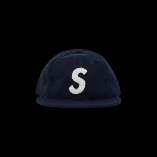 Supreme x Ebbets S Logo Fitted 6-Panel 'Navy'