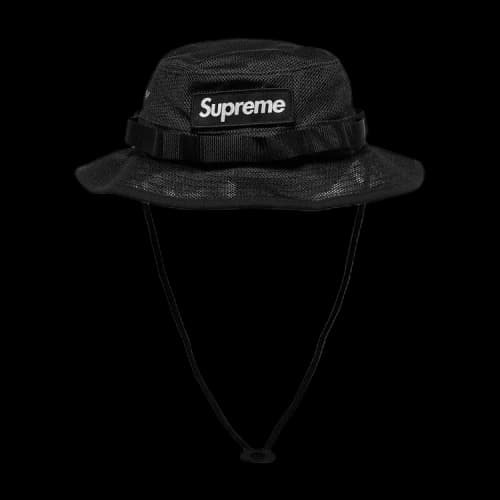 Supreme Mesh Cordura Boonie 'Black'